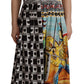 Patchwork Maxi A-Line Dress