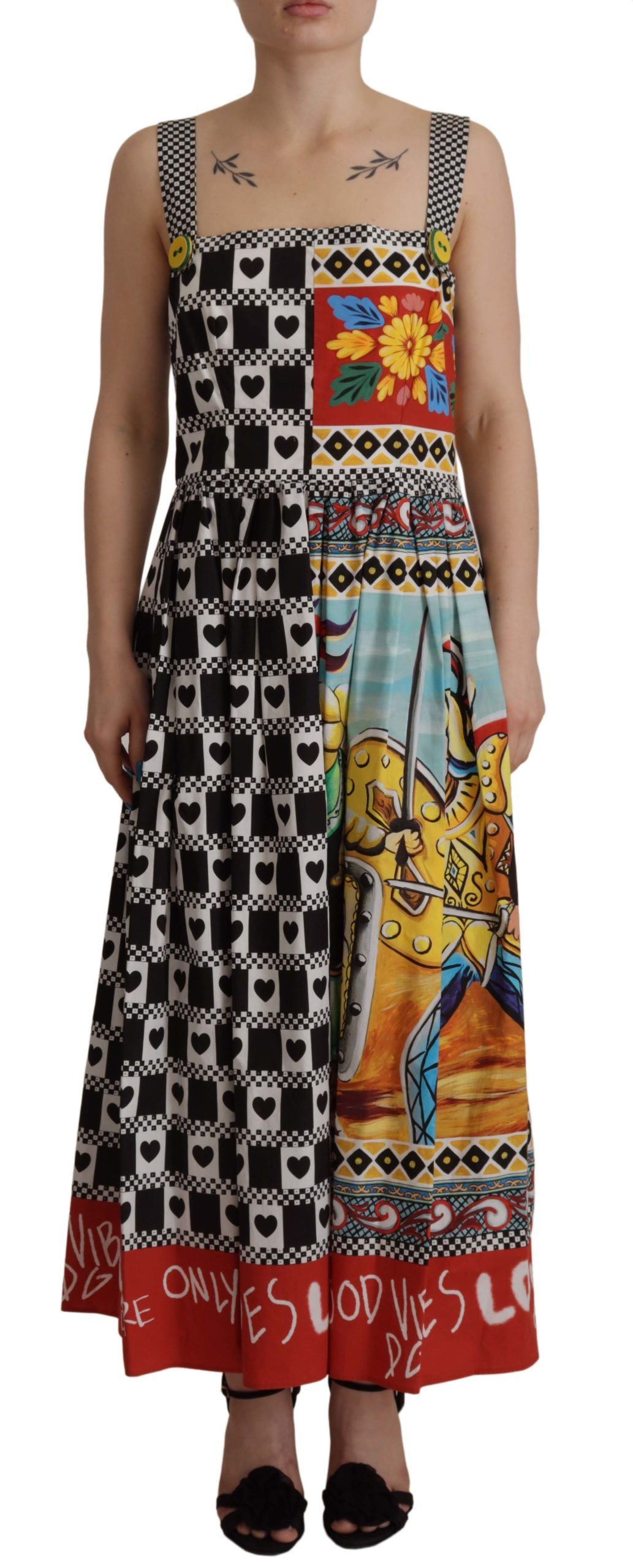 Patchwork Maxi A-Line Dress