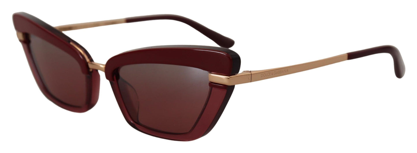 Elegant Bordeaux Cat Eye Sunglasses