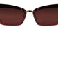 Elegant Bordeaux Cat Eye Sunglasses