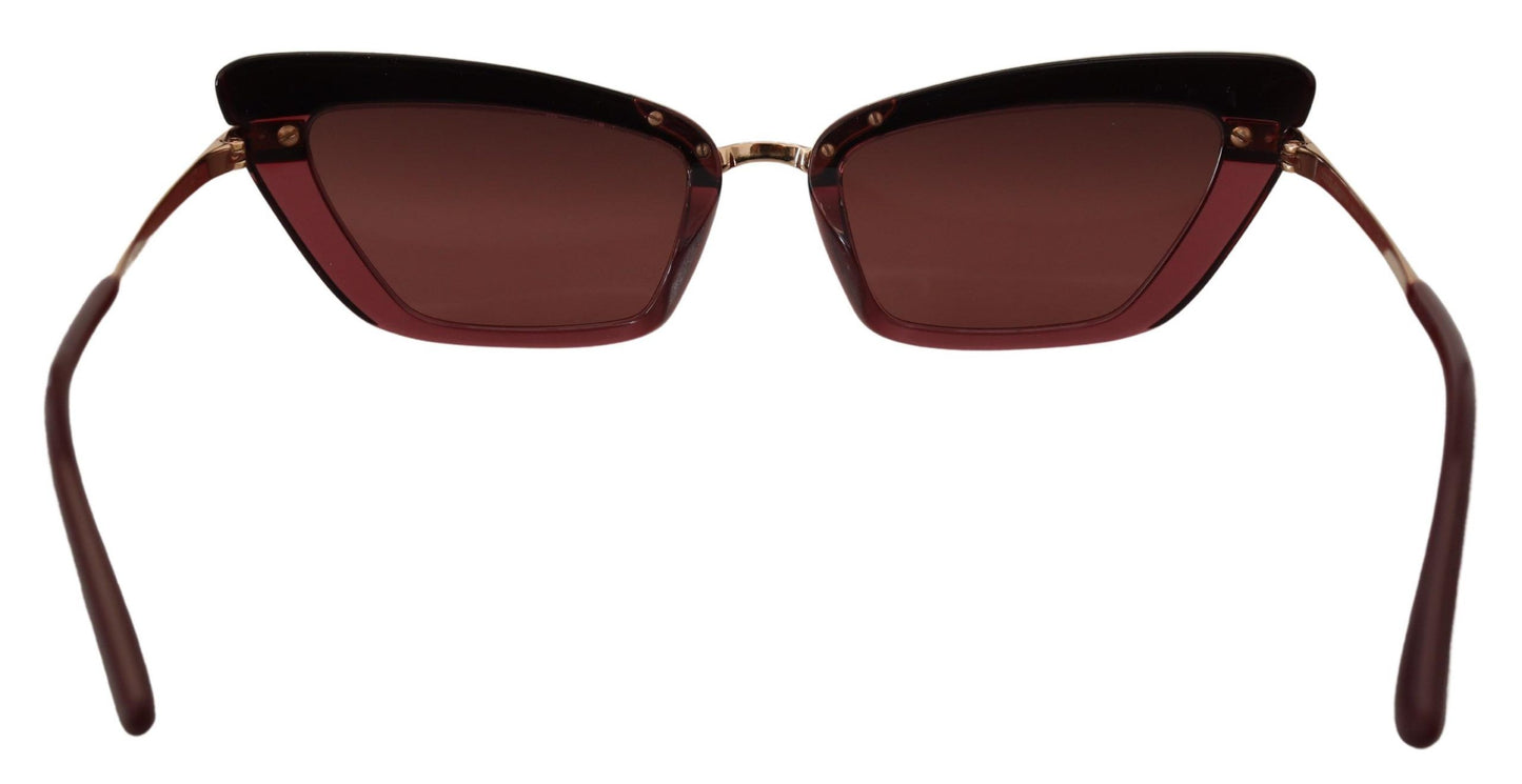 Elegant Bordeaux Cat Eye Sunglasses