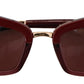 Elegant Bordeaux Cat Eye Sunglasses