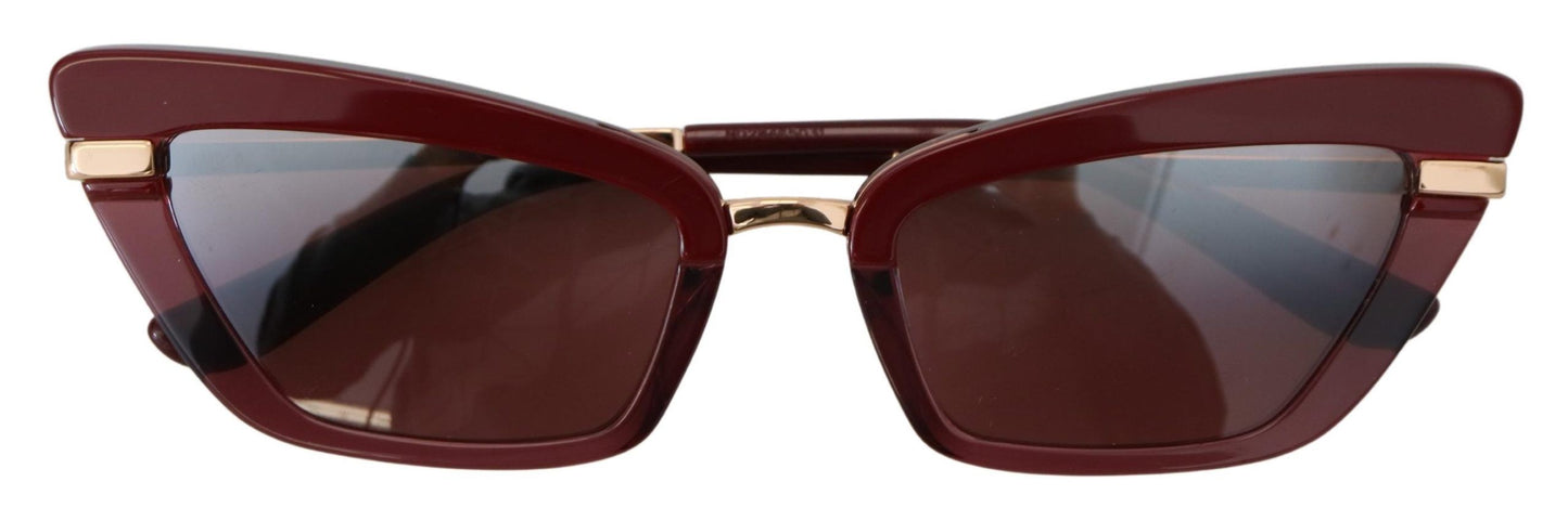 Elegant Bordeaux Cat Eye Sunglasses