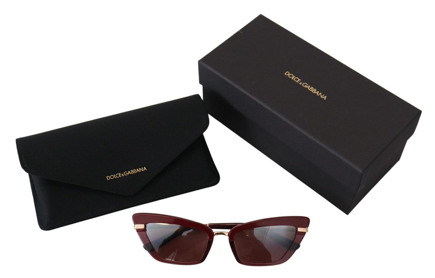 Elegant Bordeaux Cat Eye Sunglasses