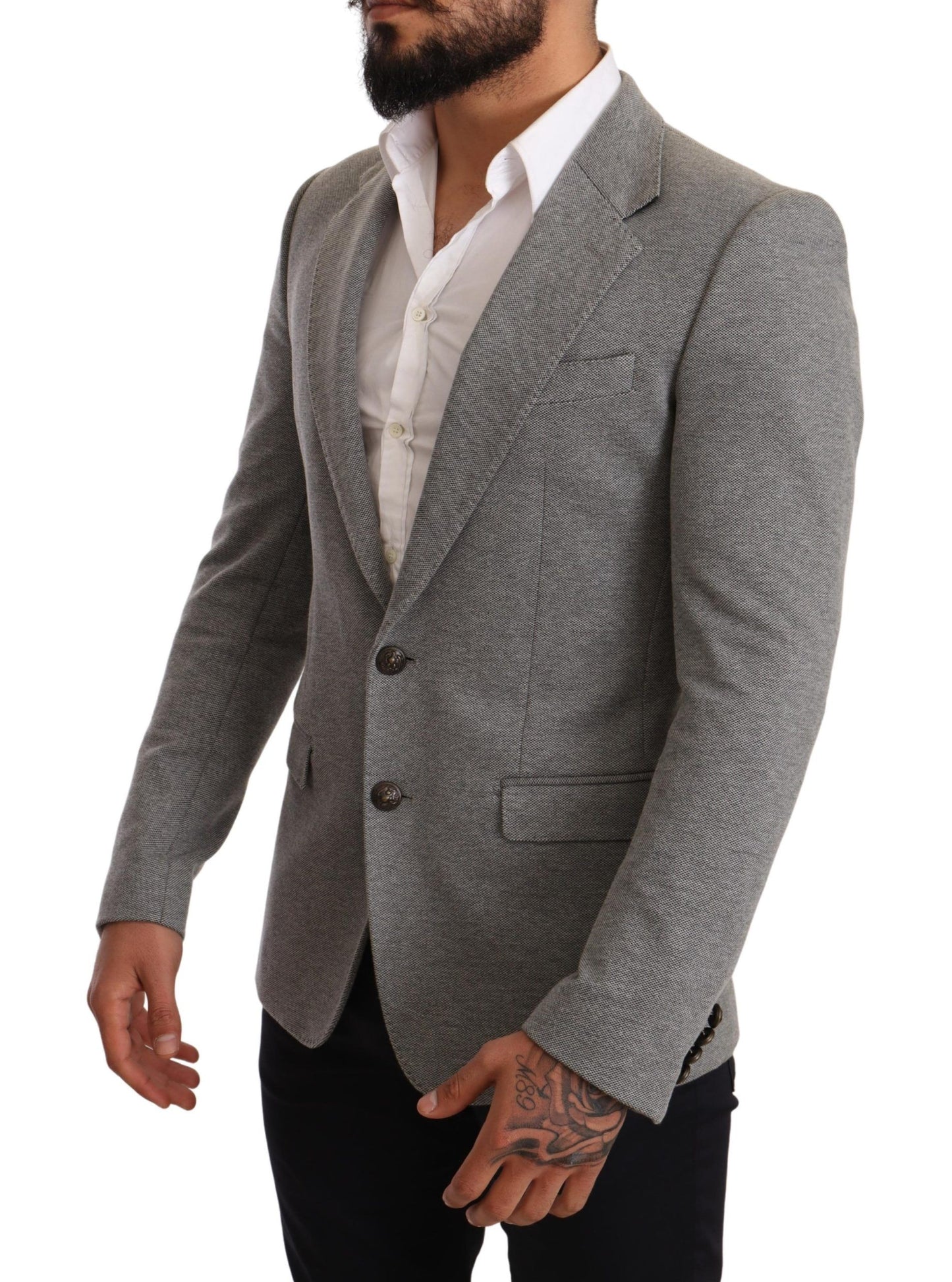 Elegant Slim Fit Gray Blazer