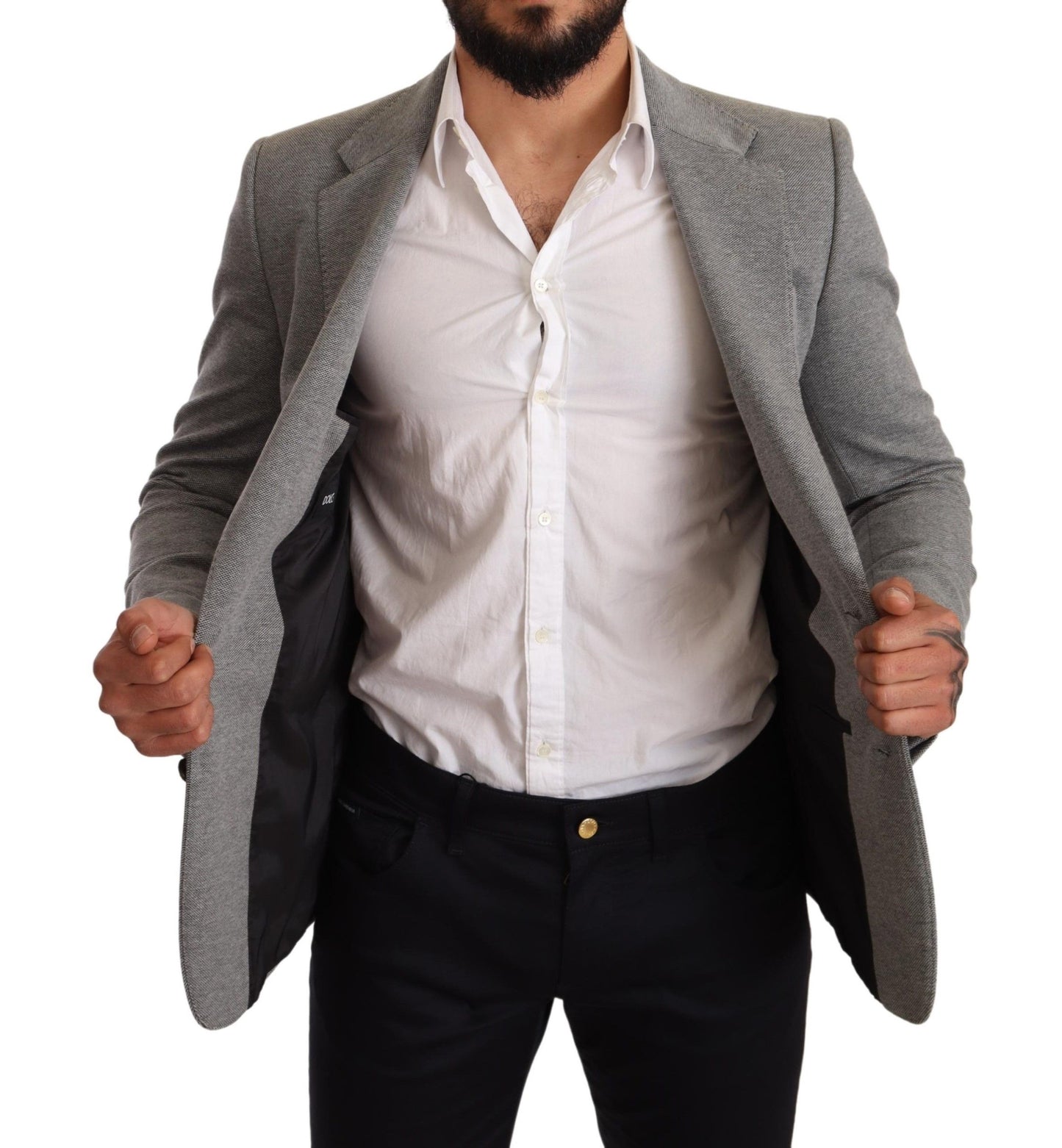 Elegant Slim Fit Gray Blazer