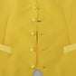 Elegant Yellow Silk-Blend Dress Vest