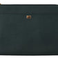 Elegant Green Leather Document Holder