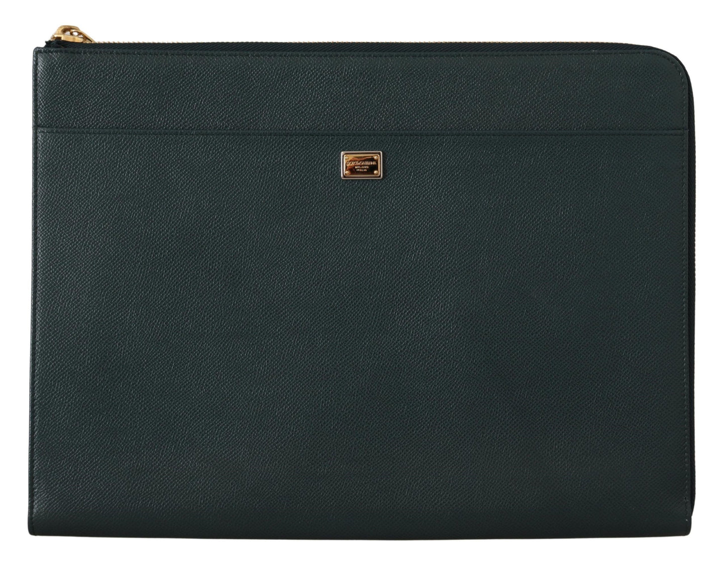 Elegant Green Leather Document Holder