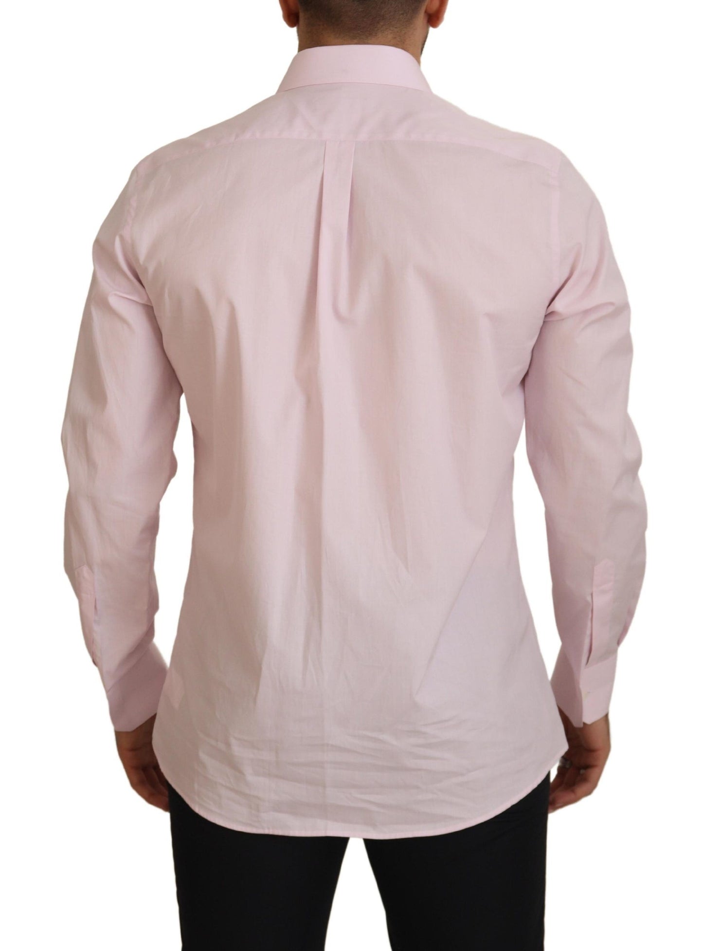 Exquisite Slim Fit Pink Cotton Shirt