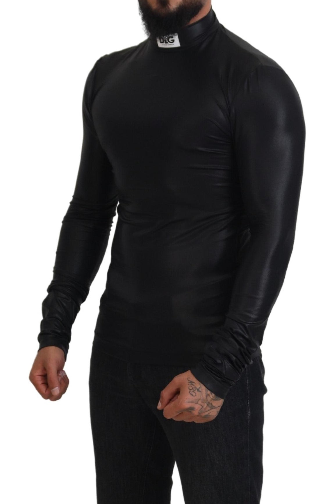 Elegant Black Pullover Sweater - Men's Luxury Fashion