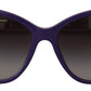 Elegant Violet Round Sunglasses for Women