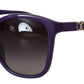 Elegant Violet Round Sunglasses for Women