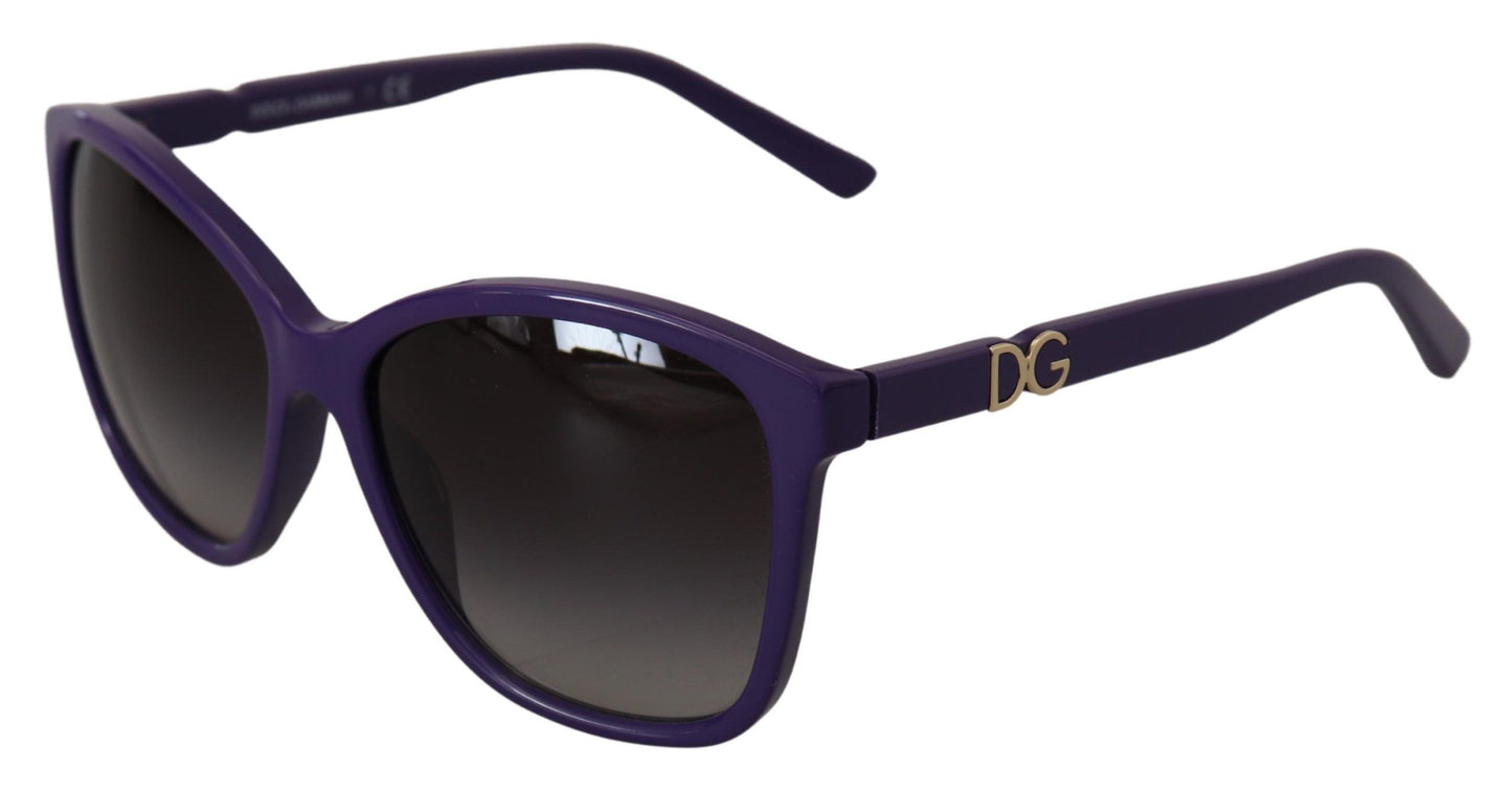 Elegant Violet Round Sunglasses for Women