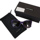 Elegant Violet Round Sunglasses for Women
