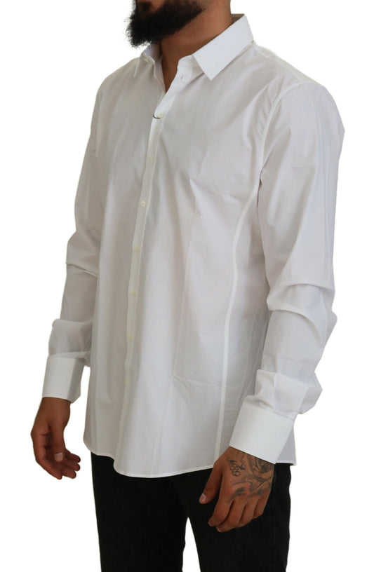 Elegant White Sicilia Formal Shirt