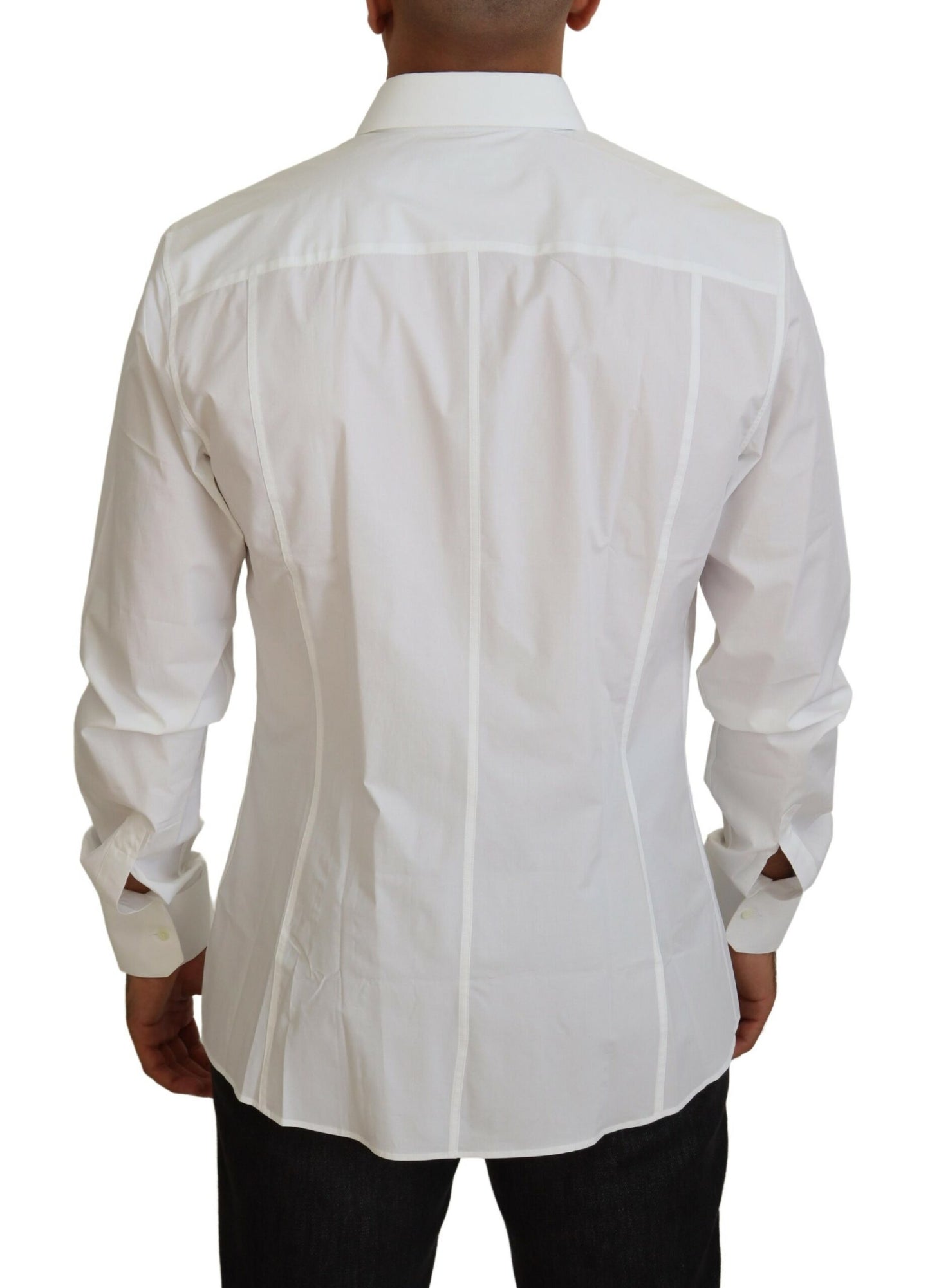 Elegant White Sicilia Formal Shirt