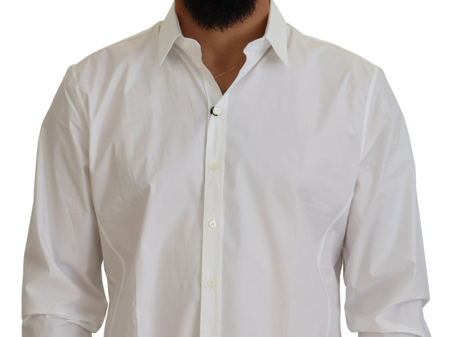 Elegant White Sicilia Formal Shirt