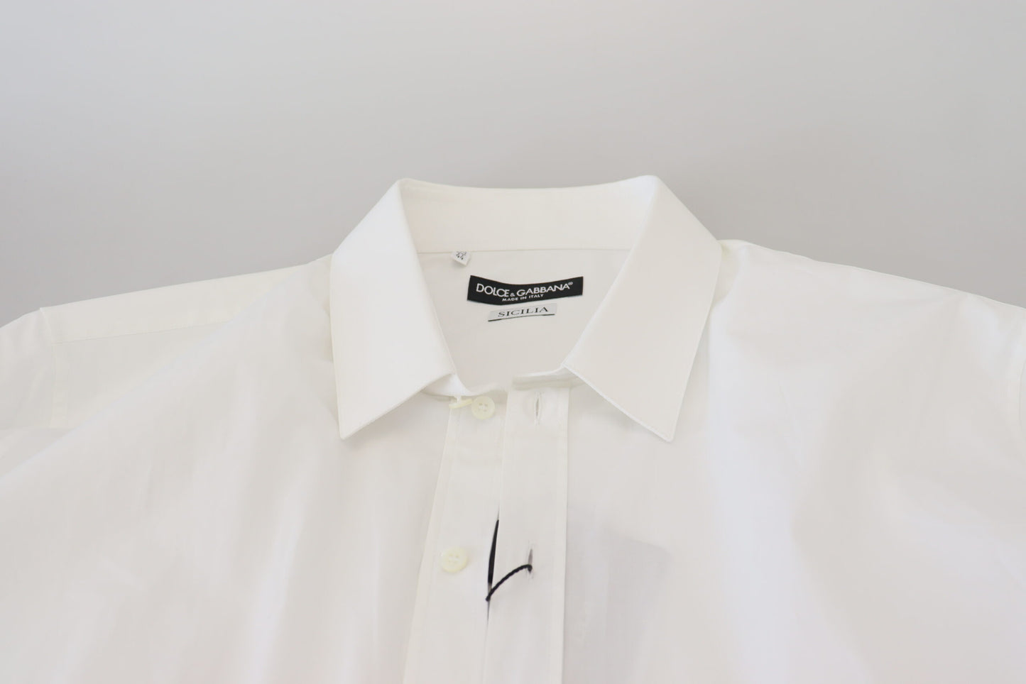 Elegant White Sicilia Formal Shirt