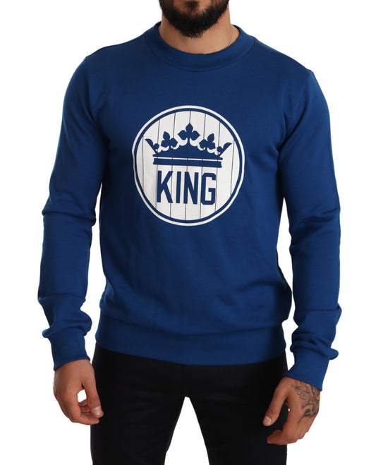 Royal Crown Motive Crewneck Sweater