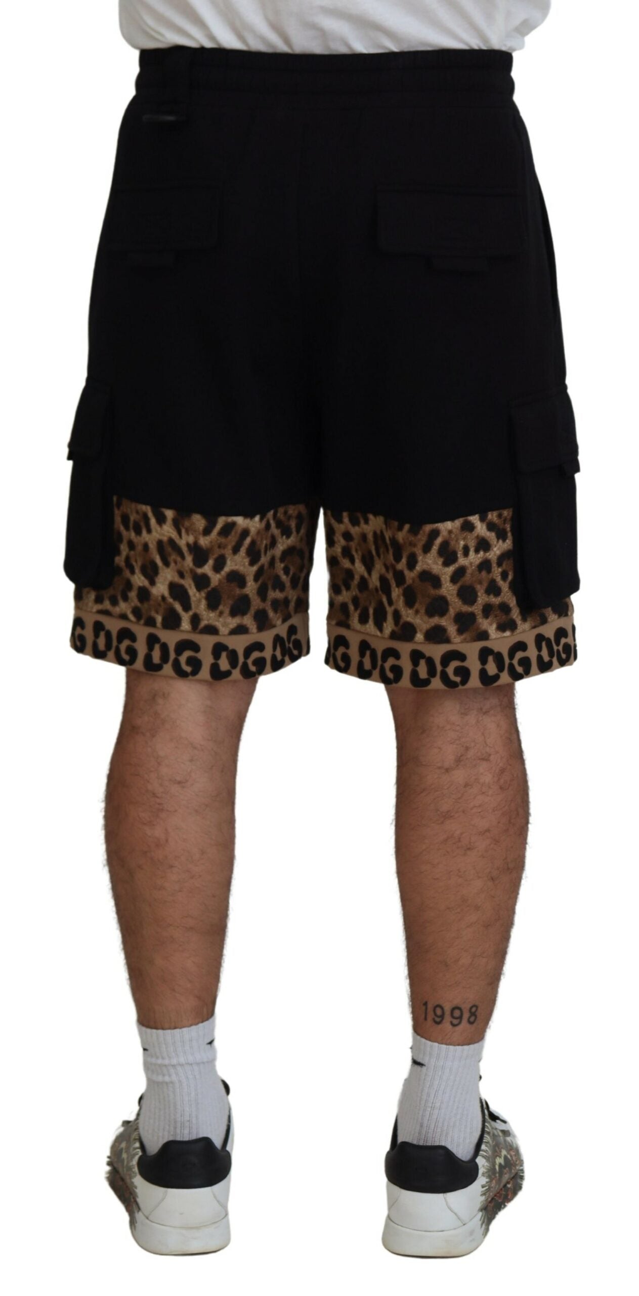 Chic Leopard Print Casual Shorts