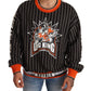 Black Multicolor DG King Print Sweater