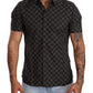 Elegant Short Sleeve Circle Print Shirt