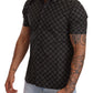 Elegant Short Sleeve Circle Print Shirt