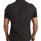 Elegant Short Sleeve Circle Print Shirt