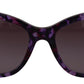 Elegant Purple Cat Eye Sunglasses