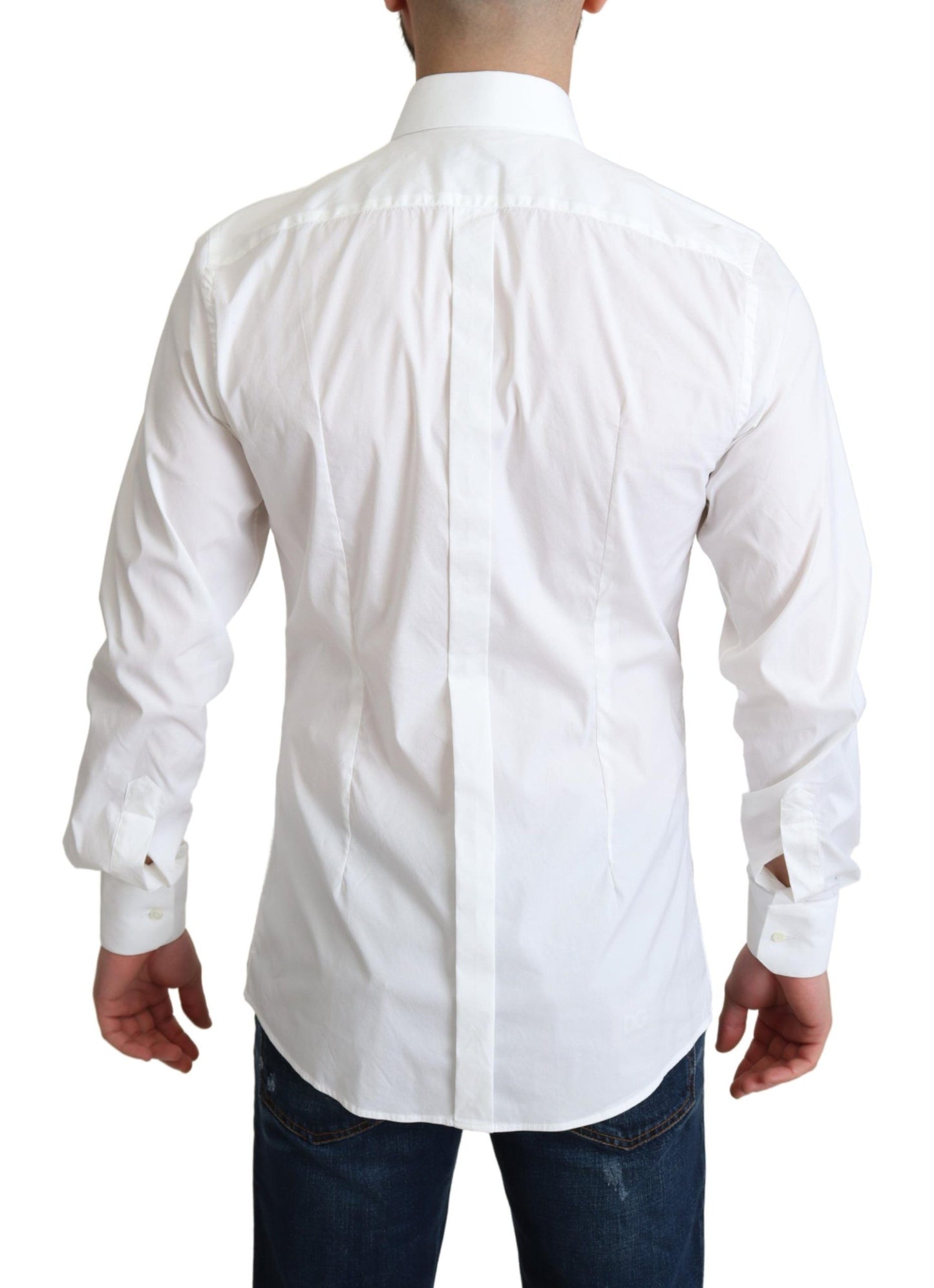 Elegant Slim Fit White Dress Shirt