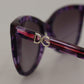 Elegant Purple Cat Eye Sunglasses