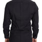 Black Cotton Stetch Dress Formal Shirt
