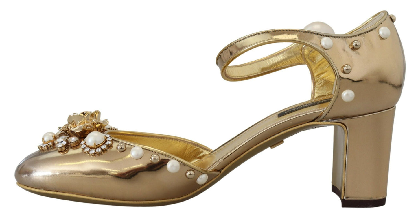 Elegant Gold Slingback Toe Sandals