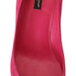 Elegant Pink Suede Pumps with Crystal Embellishments
