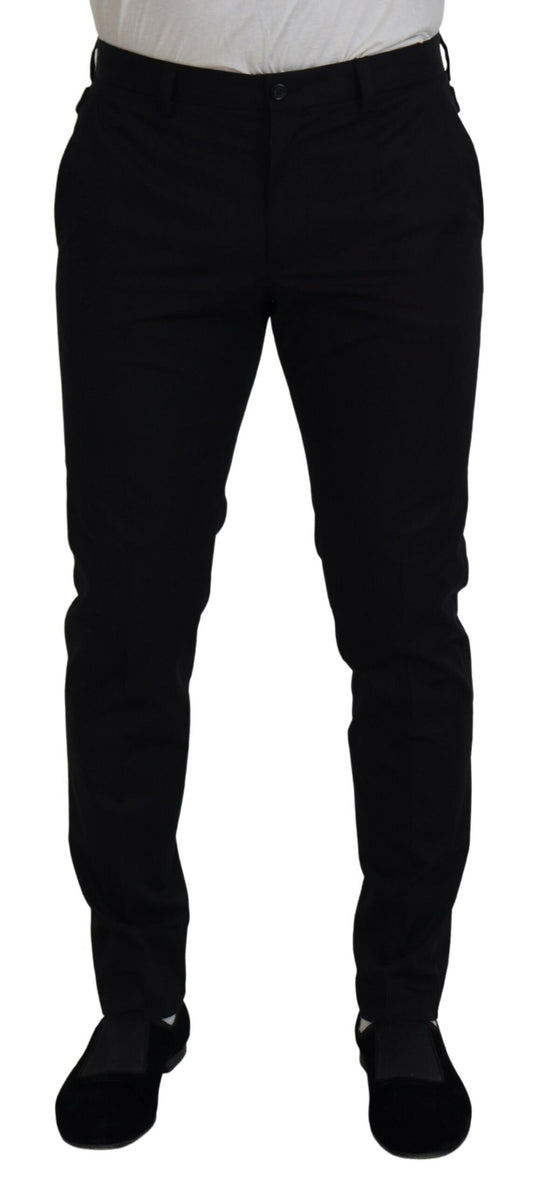 Elegant Black Dress Chinos for Men