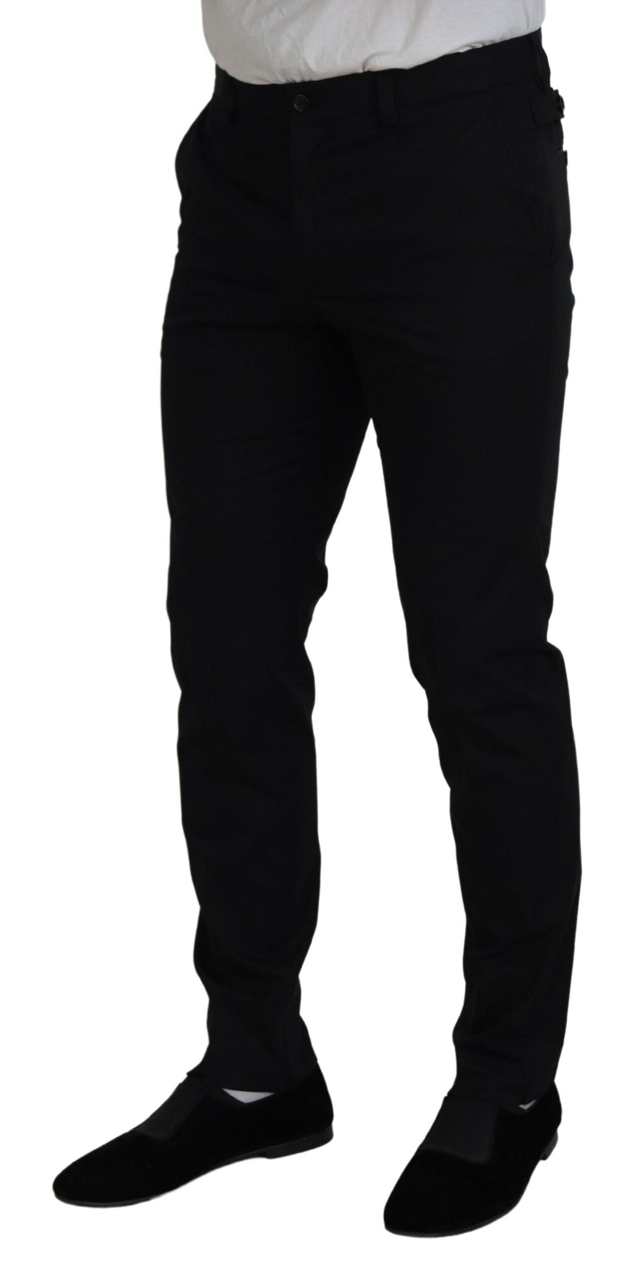 Elegant Black Dress Chinos for Men