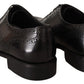 Black Leather Oxford Wingtip Formal Shoes