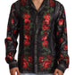 Elegant Silk Floral Dress Shirt