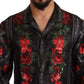 Elegant Silk Floral Dress Shirt