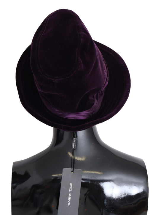 Elegant Velvet Fedora Indulgence