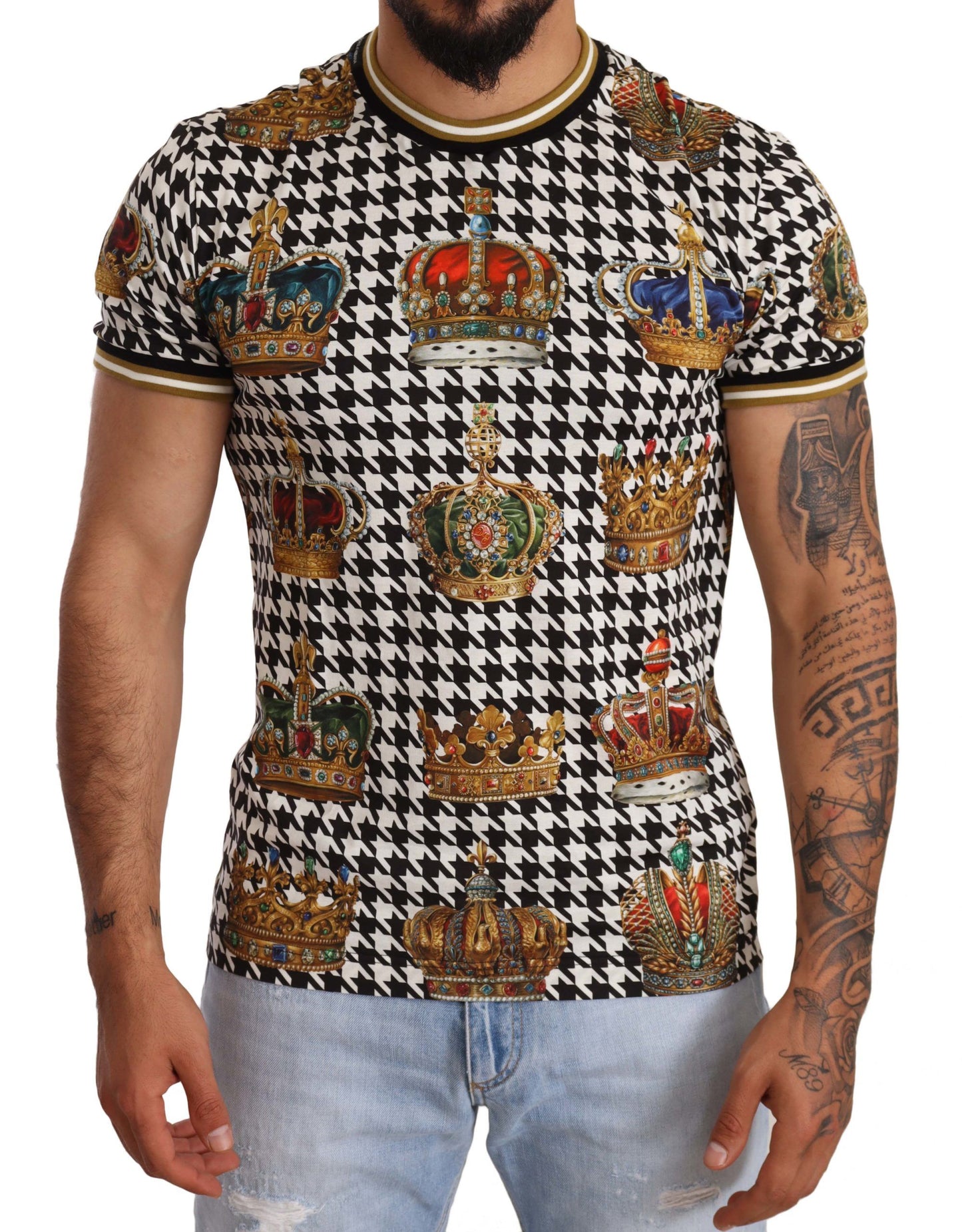 Regal Crown Print Jersey T-Shirt