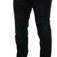 Black Angel Embroidery Skinny Denim Jeans