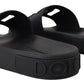 Elegant Black Slide Sandals