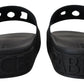 Elegant Black Slide Sandals