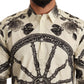 Elegant Slim Fit Wheel Print Shirt