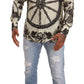 Elegant Slim Fit Wheel Print Shirt