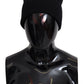 Elegant Black Wool Beanie Hat