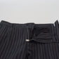 Dark Gray Stripes Chino Dress Pants