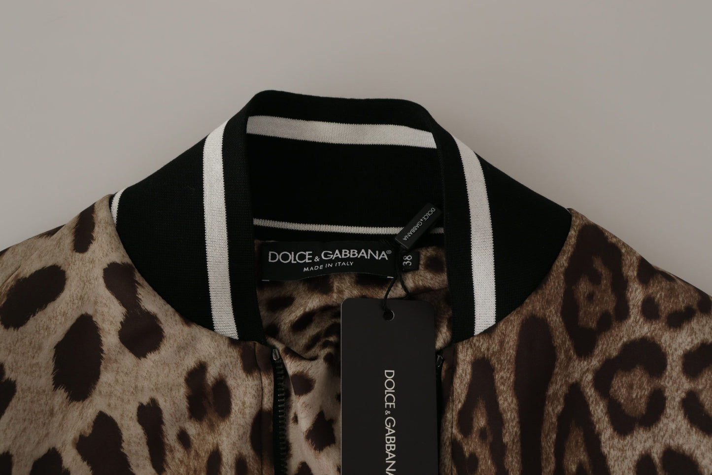 Elegant Leopard Bomber Jacket